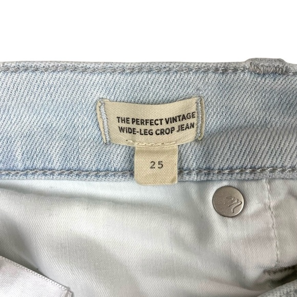 Madewell Perfect Vintage Wide-Leg Cropped Jean Sz 25 - Picture 12 of 16